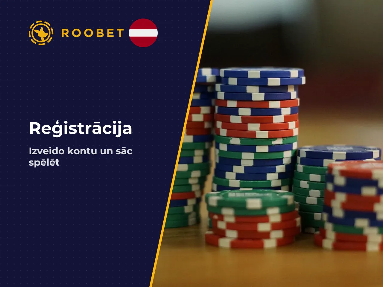 Konts Roobet reģistrācija un vietnes funkciju