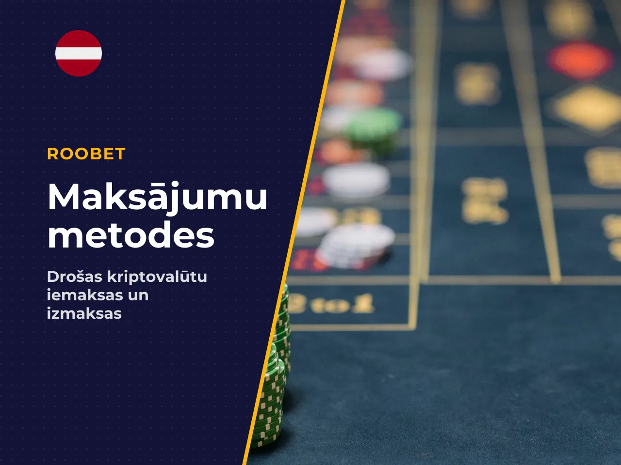 Pieejamās maksājumu metodes mobilajā vietnē. Roobet
