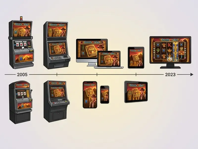 Book of Ra spēles evolūcija
