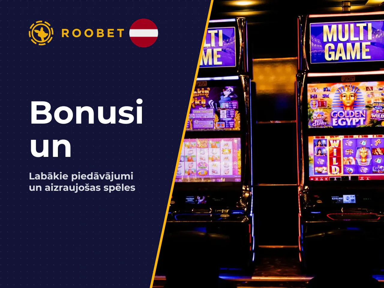 Roobet piedāvājumi, bonusi un spēles. Roobet