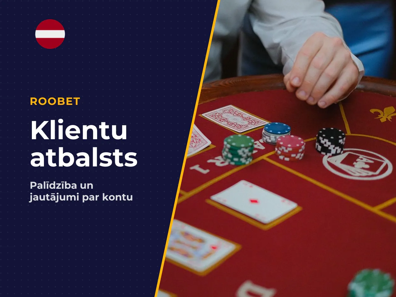Saziņas valodas Roobet atbalsta dienestā. Latvijas