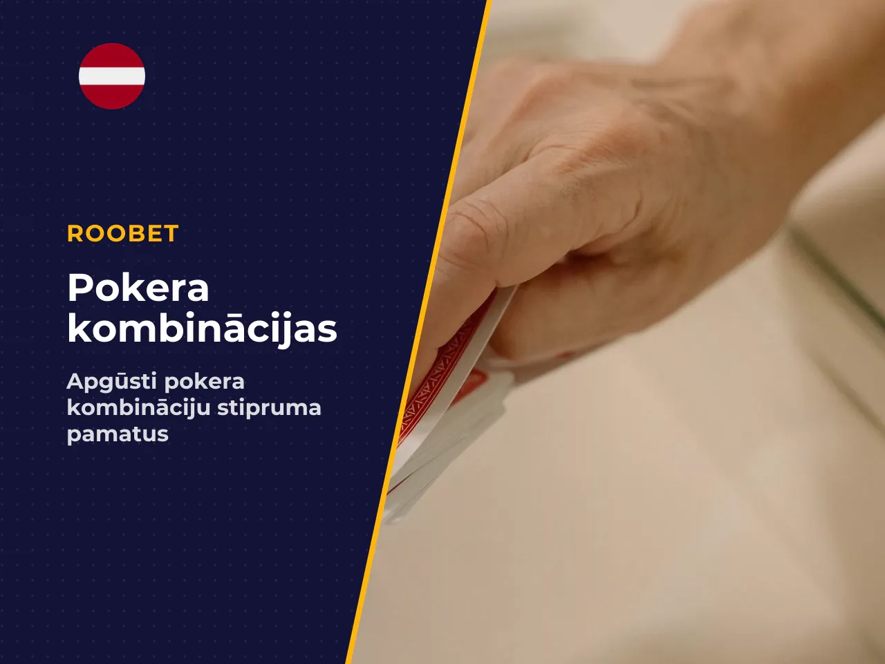 Poker hands kā kombinācijas nosaka uzvarētāju