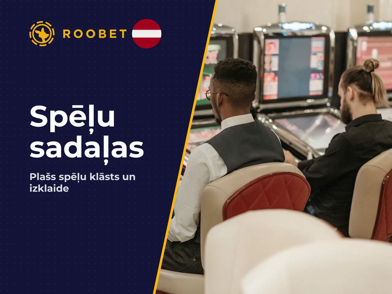 Spēļu sadaļas casino, slots un live